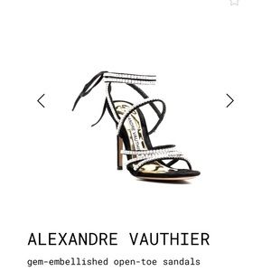 Alexandre Vaulthier open toe Jewel strappy Sandal size 37 Euro/US7